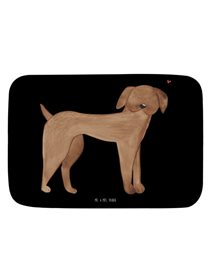 Badvorleger Hund Dogge ohne Spruch in Schwarz