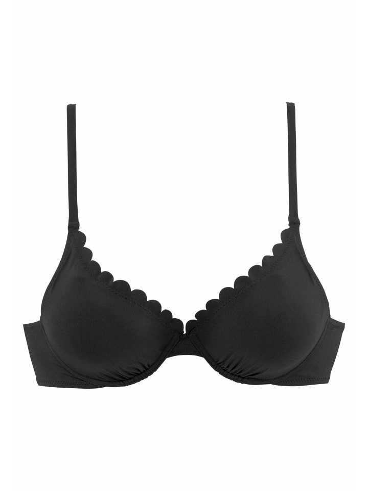 Bügel-Bikini-Top in schwarz