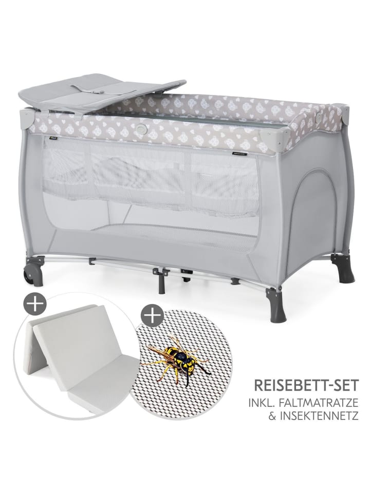 Reisebett Set Sleep N Play Center in gray