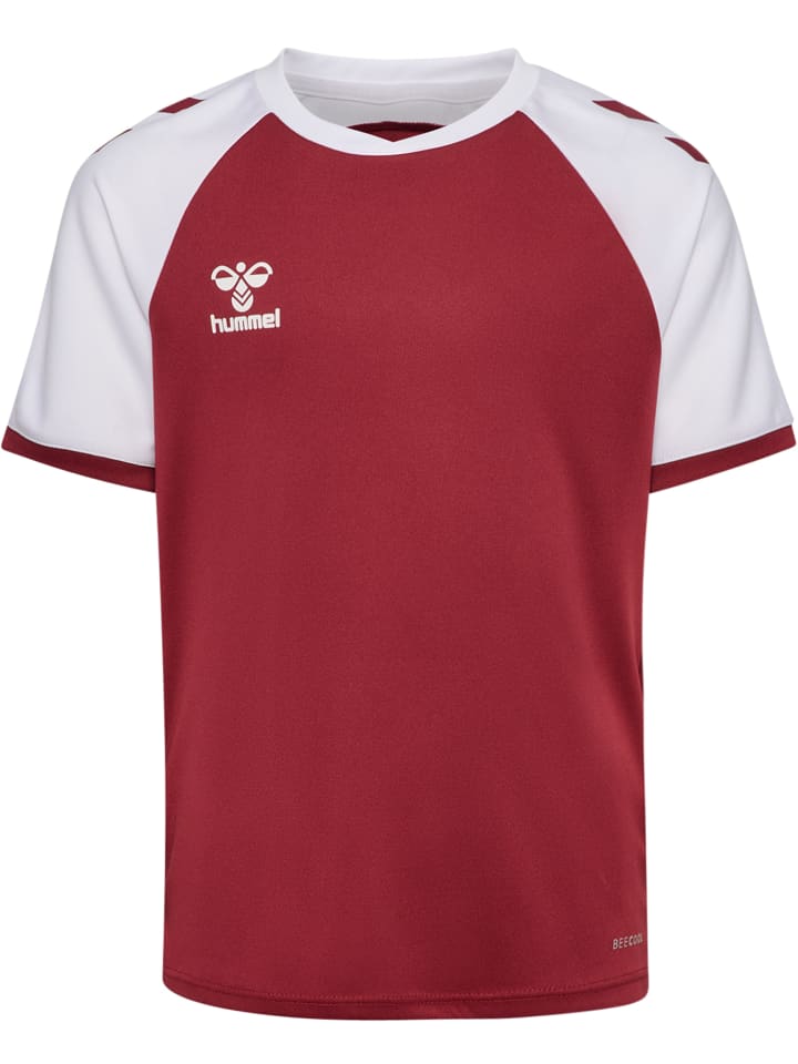 T-Shirt Raglanärmel Hmlmatch Kinder in MAROON/WHITE