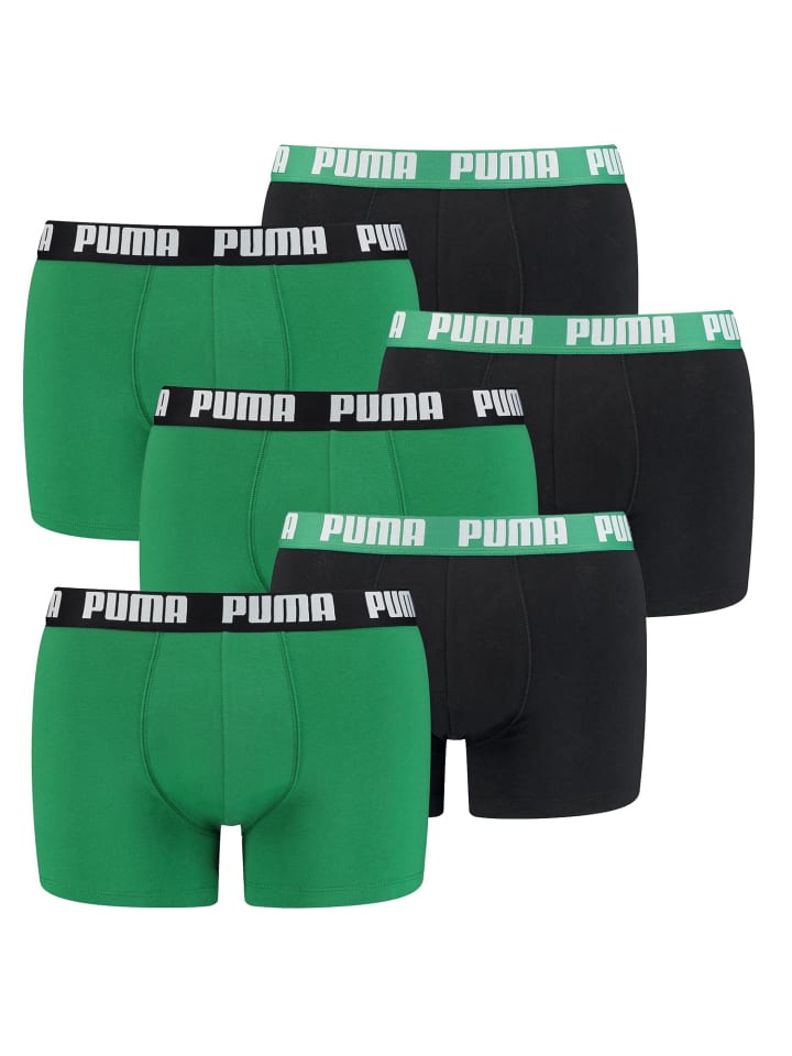Boxershorts PUMA BASIC BOXER 6P in 035 - Amazon Green