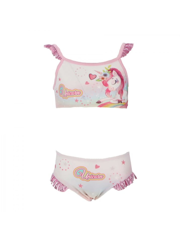 Einhorn Badeanzug für Mädchen Bikini für den Pool oder Strand in Rosa
