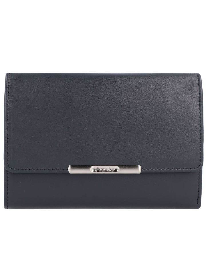 Helena Geldbörse I Leder 14 cm blau