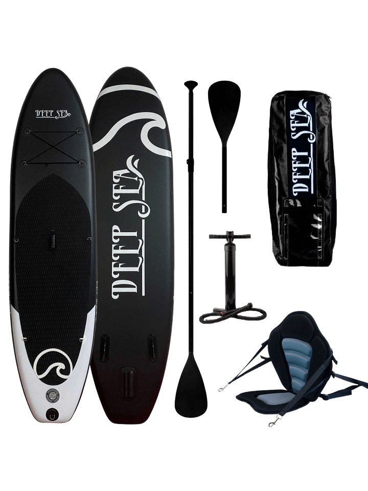 SUP Board Set Kayak Pro in Schwarz 300cm