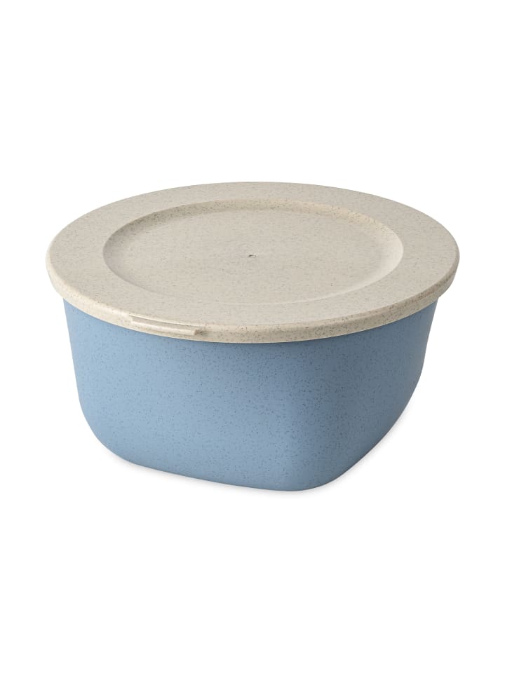 CONNECT BOX 2 - Box mit Deckel 2l in nature flower blue
