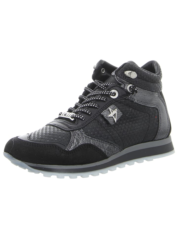 Sneaker High in schwarz