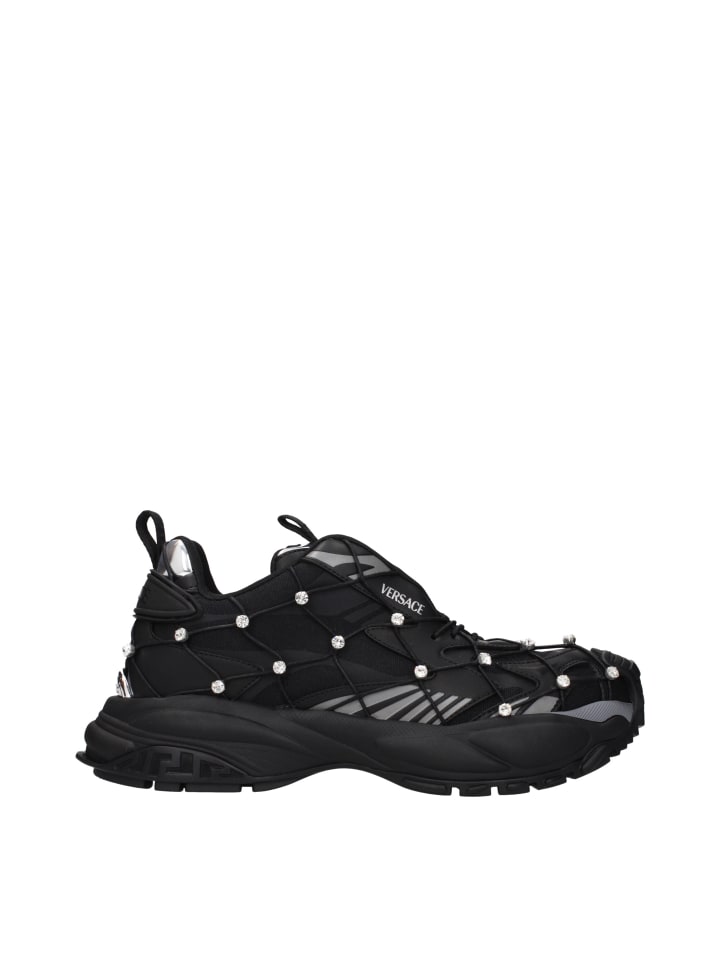 Schwarz Stoff Sneaker