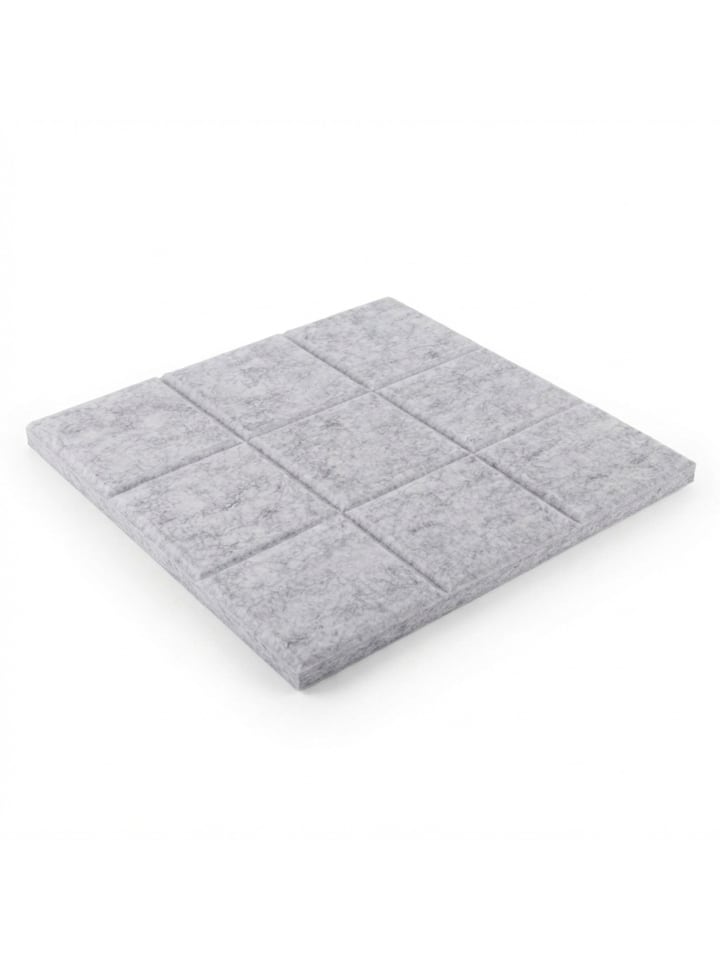 12 x Filzpinnwand in Grau - (B)30 x (H)30 x (T)0,9 cm
