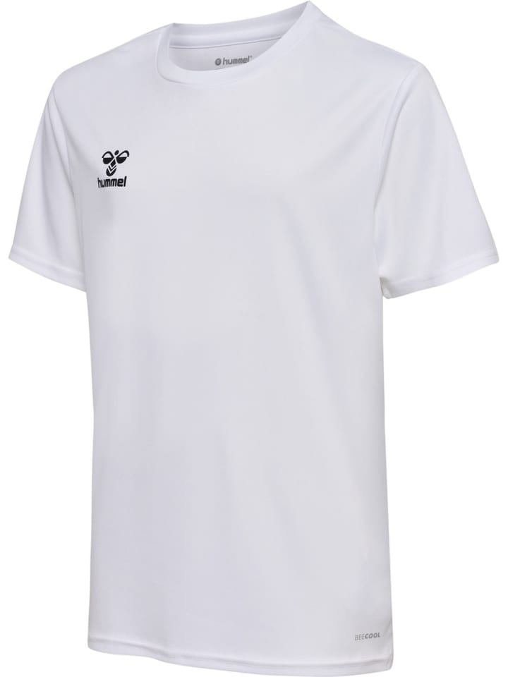 Kinder Sportshirt "Hmlessential Jersey S/S Kids" in Weiß