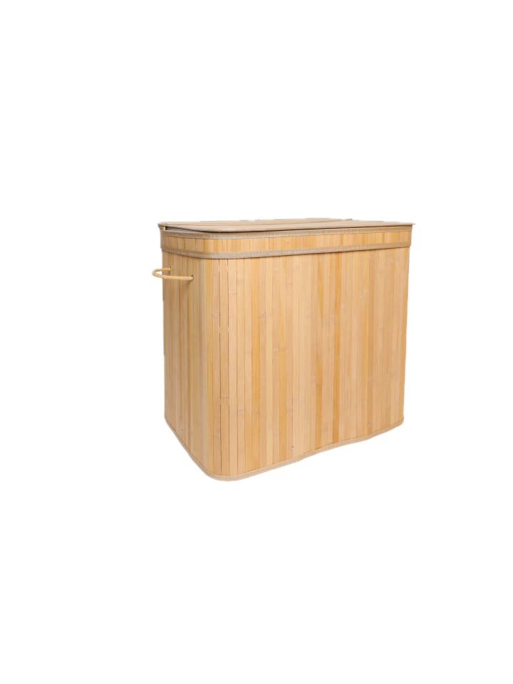 Wäschekorb in Natur - (B)61 x (H)61,5 x (T)41,5 cm