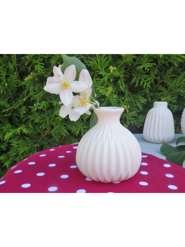 Vase LINA Weiß Keramik 10 cm