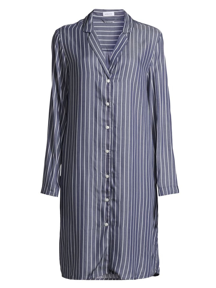 Nachthemd Classic Web in Navy