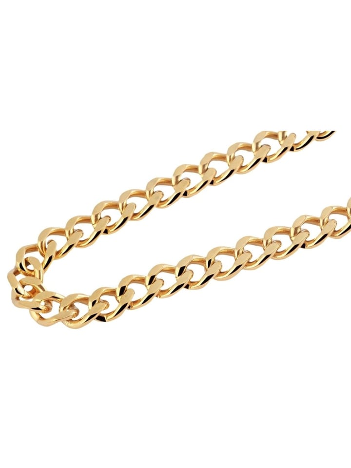 Unisex Halskette – Panzerkette aus Edelstahl in gold