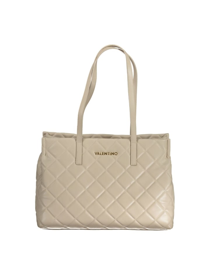 Beige Polyurethan Damen Tasche