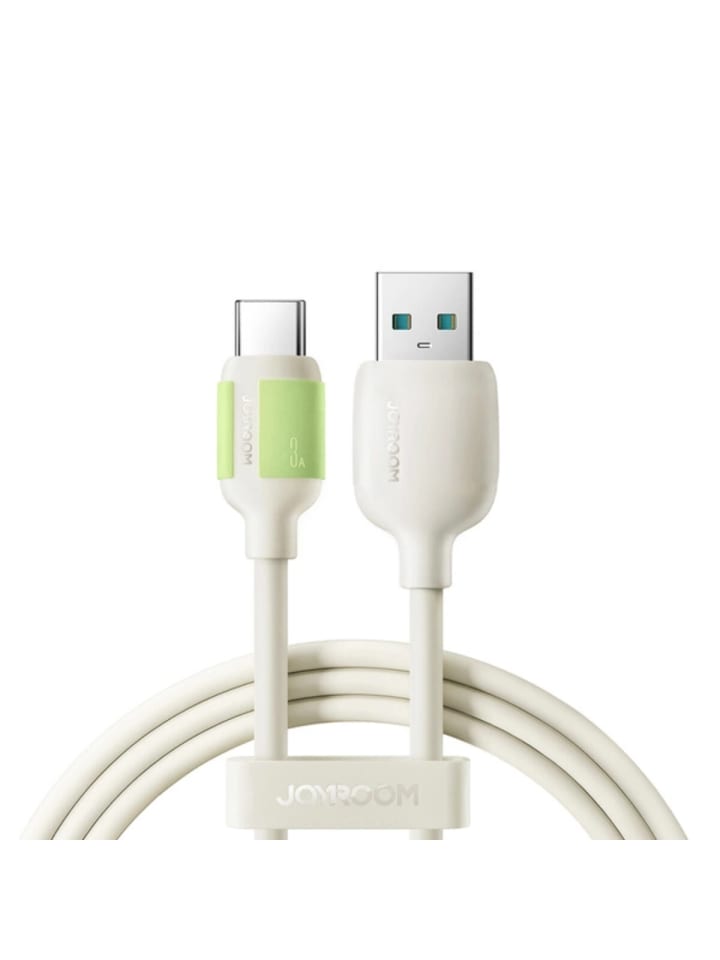 Joyroom S-A53 3A USB-A - USB-C Kabel  fluoreszierender Spitze - Beige in Beige
