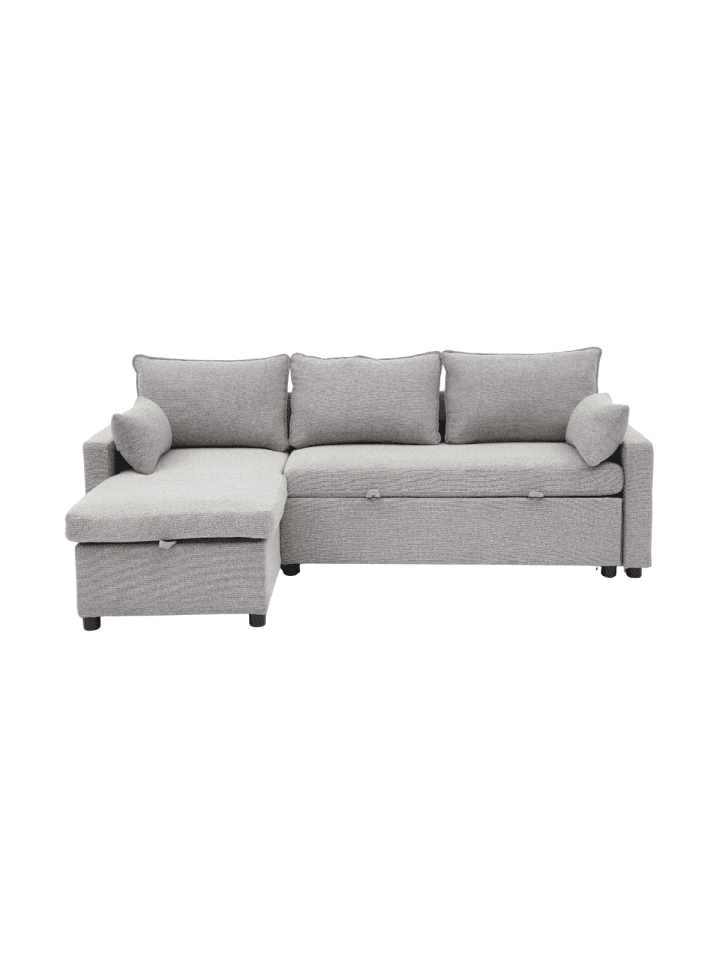 Sofa LOUISON in Grau - (W)219  x (H)84  x (L)147 cm