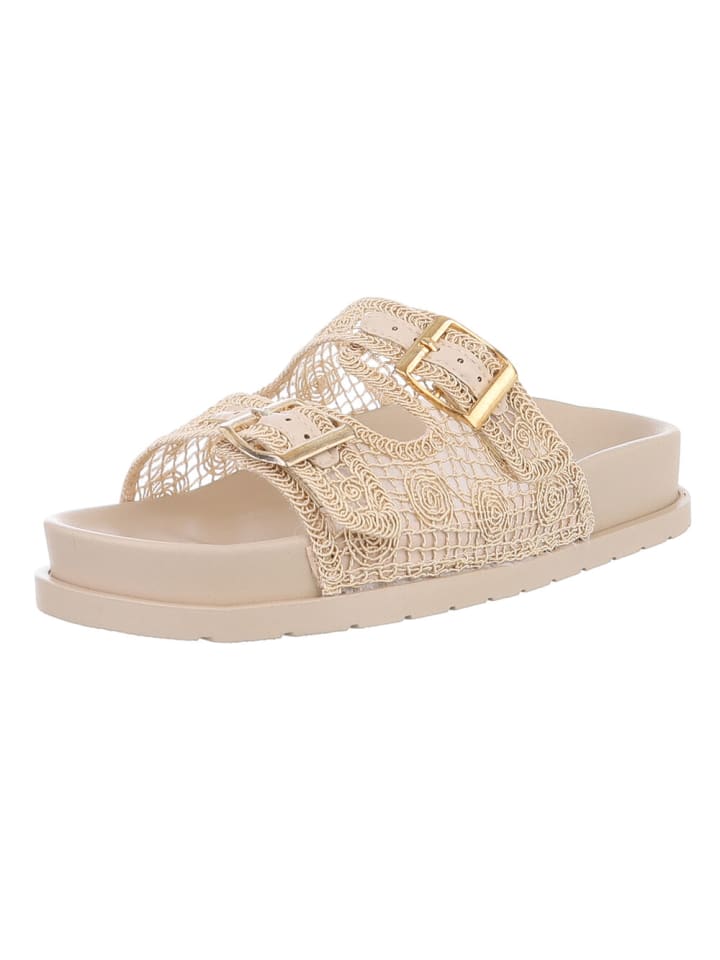 Sandale & Sandalette in Beige