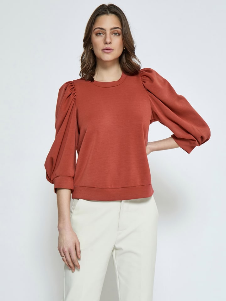 Bluse in Red Ochre