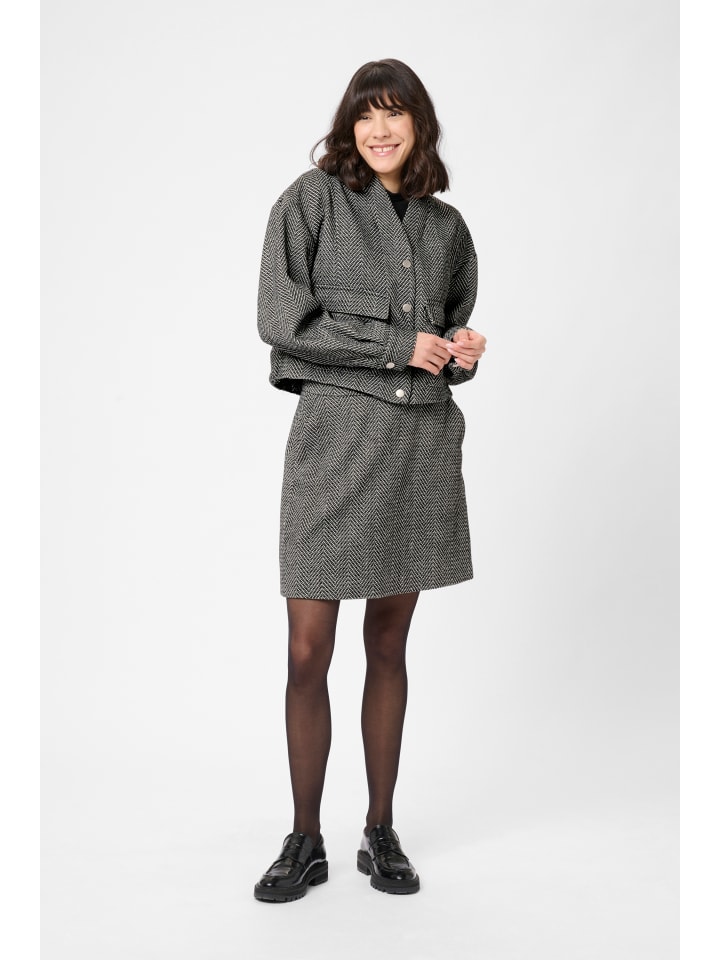 Jacke KAvalentina Loose fit in Black/White Tweed