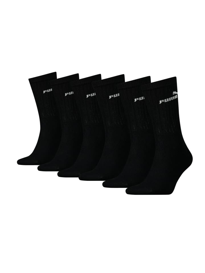Socken CREW SOCK 6P in 200 - black