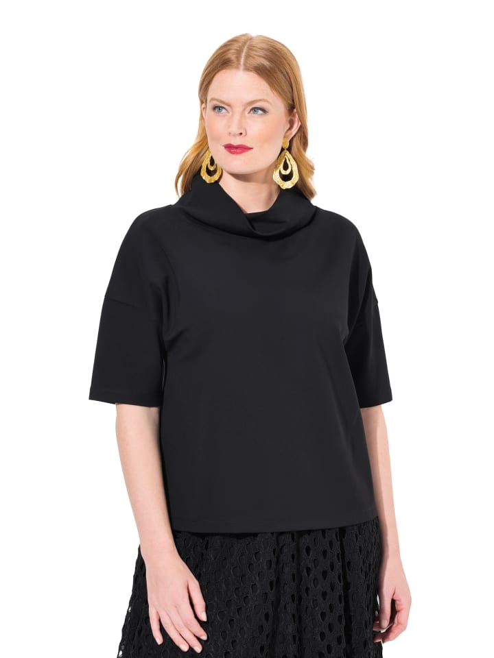 Sweatshirt in schwarz