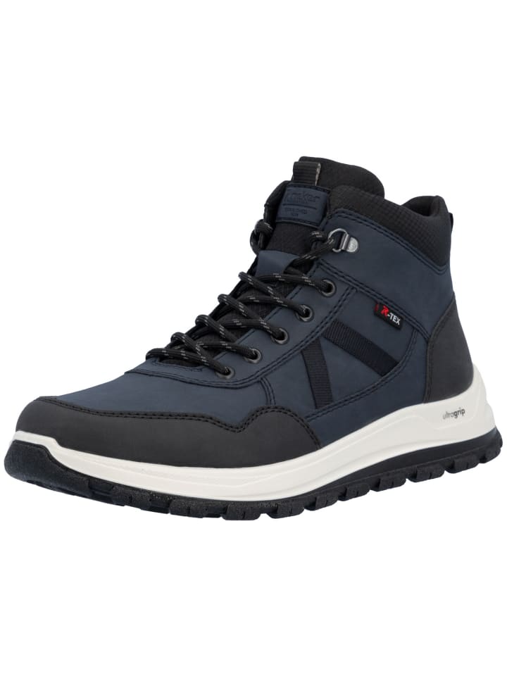 Schnürstiefelette in schwarz
