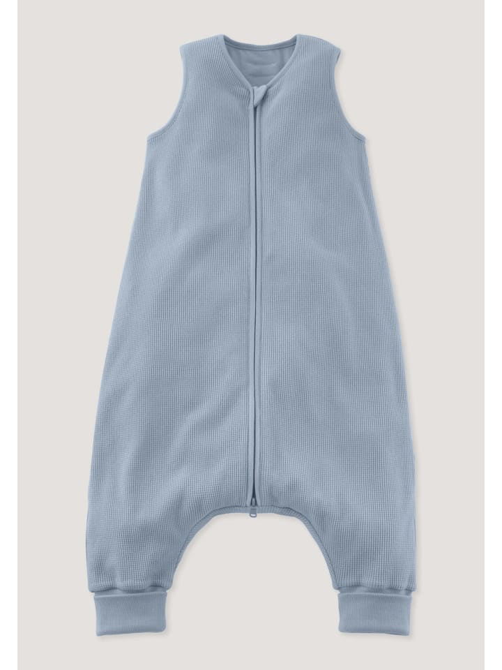 Hessnatur Piquee Schlafsack aus reiner Bio-Baumwolle TOG 1,0 in helles jeansblau