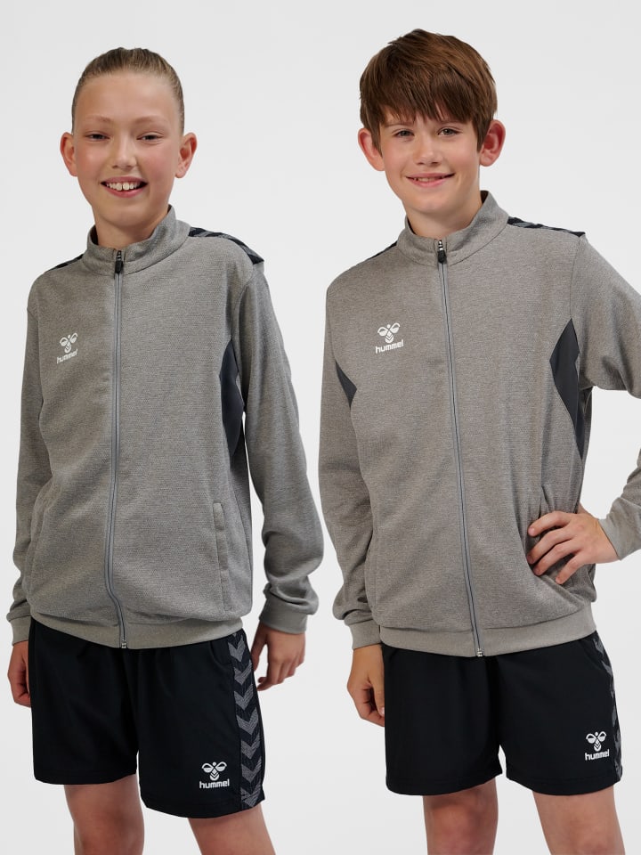 Reißverschluss Jacke Hmlauthentic Kinder in GREY MELANGE