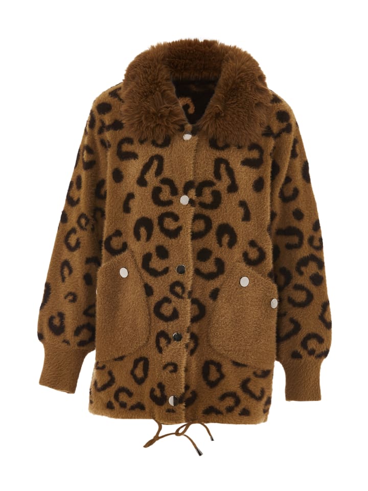 Women Cardigan in Hellbraun