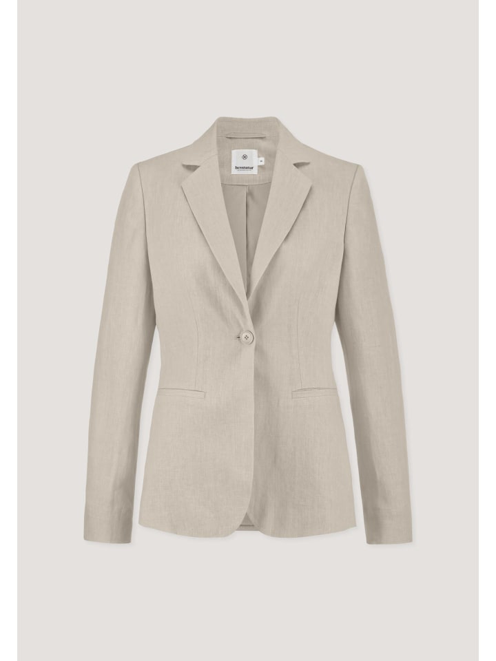 Hessnatur Blazer Regular aus reinem Leinen in düne