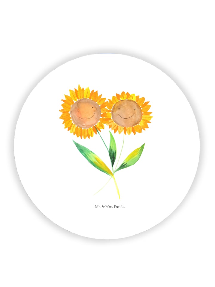 Magnet Blume Sonnenblume ohne Spruch in Weiß