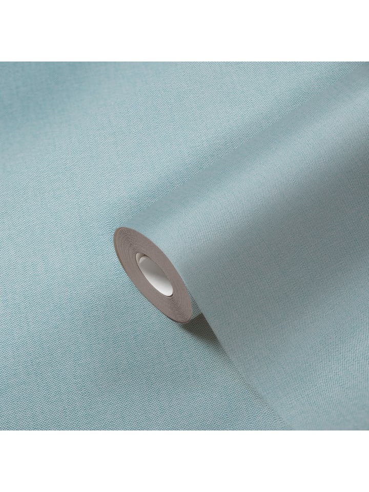 Tapete Fine Weave in Himmelblau