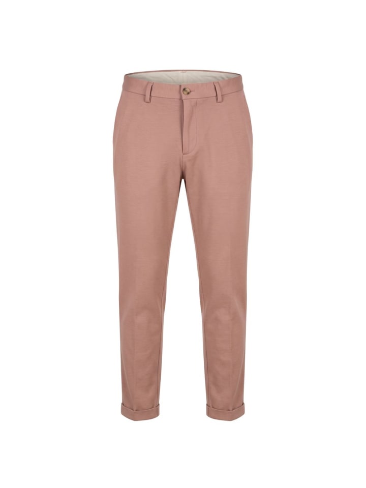 Mehrfarbig Pink Viskose Herren Hose