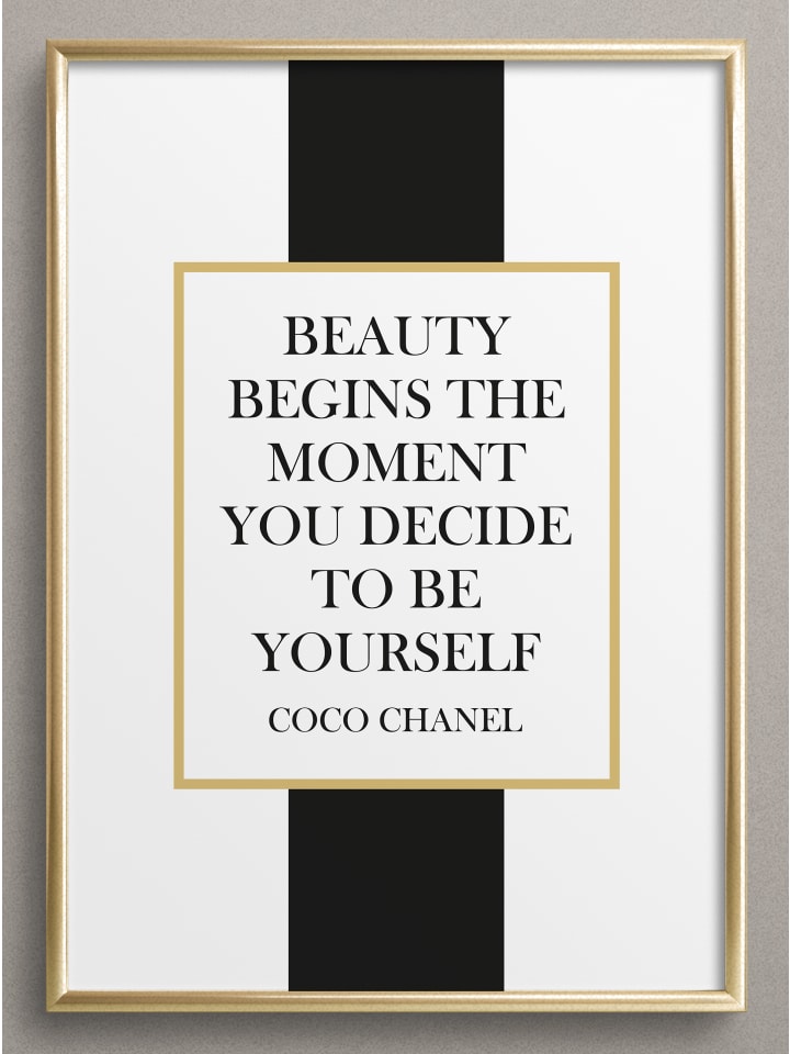 Poster / Kunstdruck "Decide to be yourself" I Ohne Rahmen