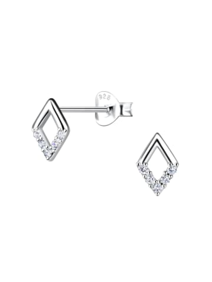 Ohrringe - Ohrstecker DIAMANTFORM cut-out Design in 925 Silber