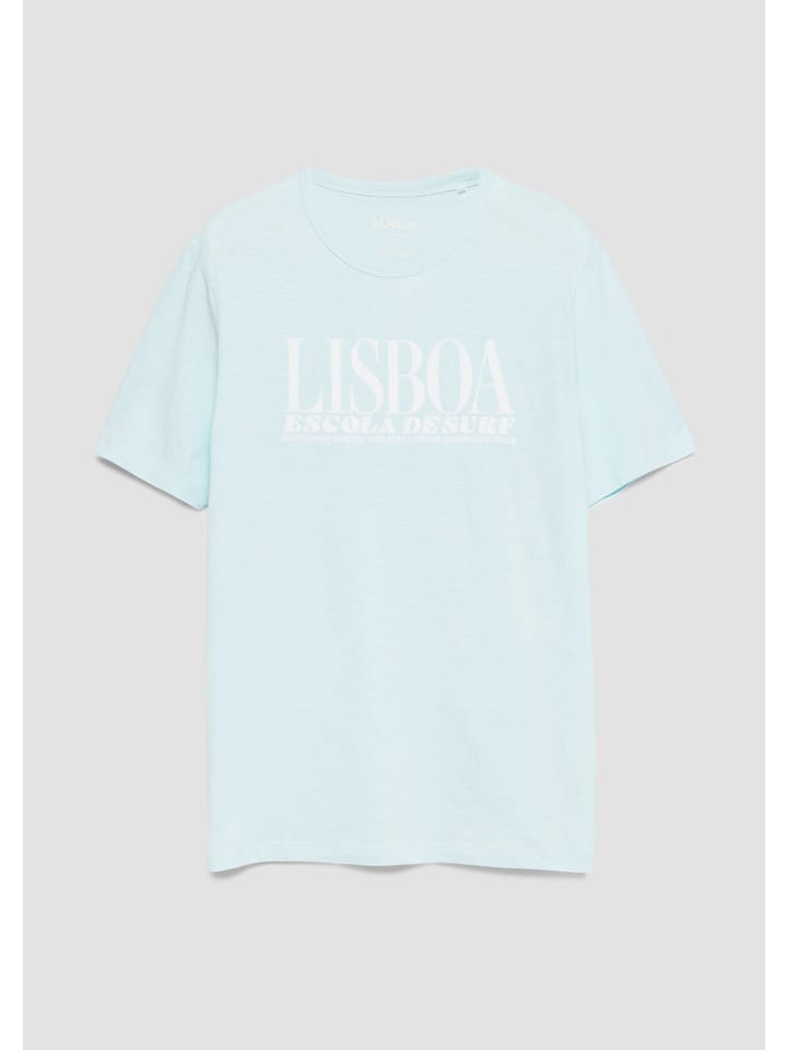 T-Shirt in 64D6_helles türkis
