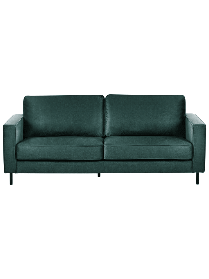 3-Sitzer Sofa SAVALEN in Grün/Schwarz - (W) 204 x (H) 87 x (L) 91 cm