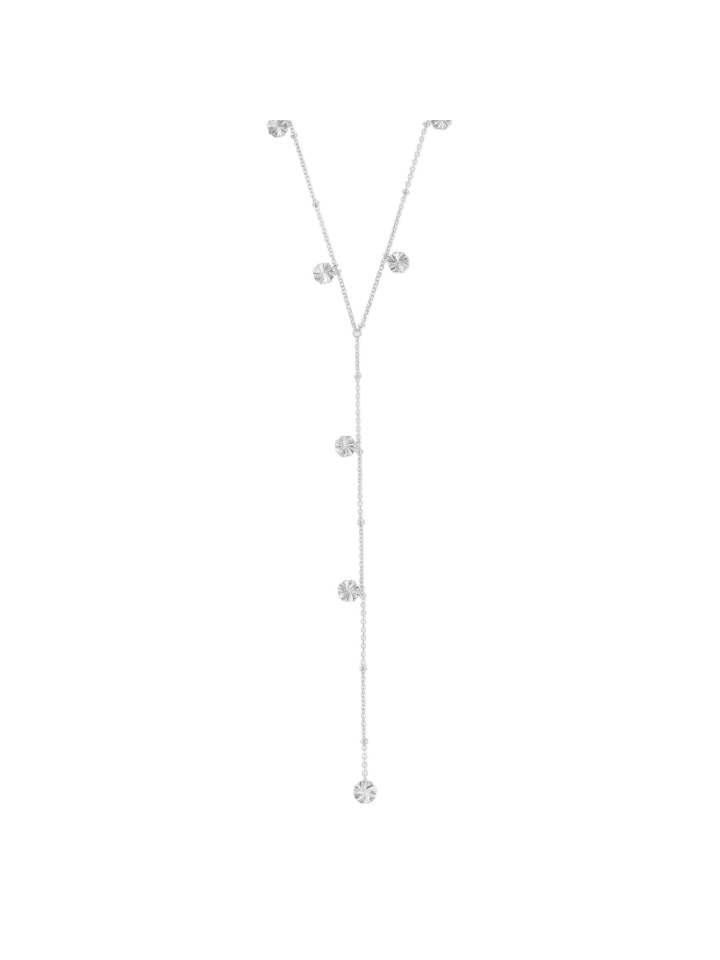 Y-Collier Silber 925, rhodiniert in Silber
