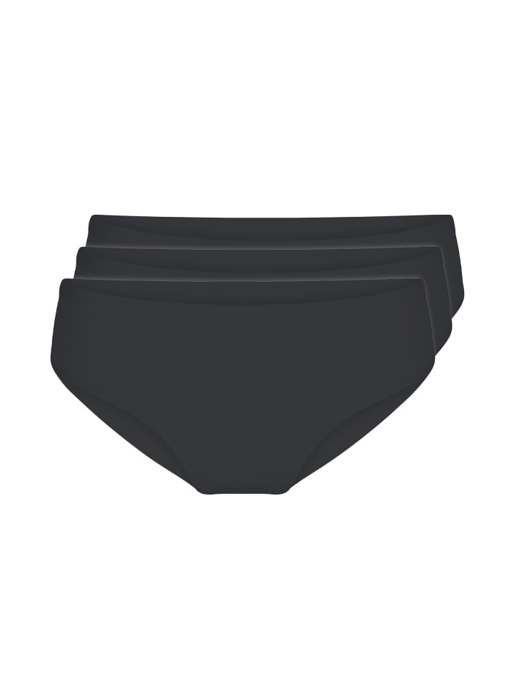 3er Pack Slip Schwarz
