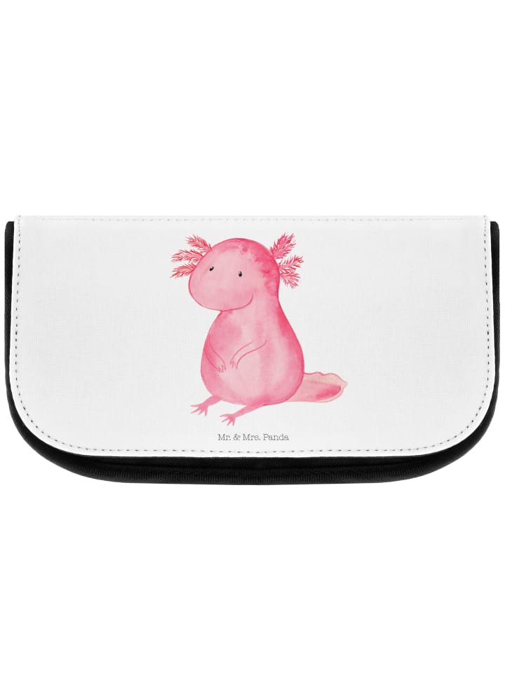 Aufbewahrungstasche Axolotl Niedlich ohne Spruch in Weiß