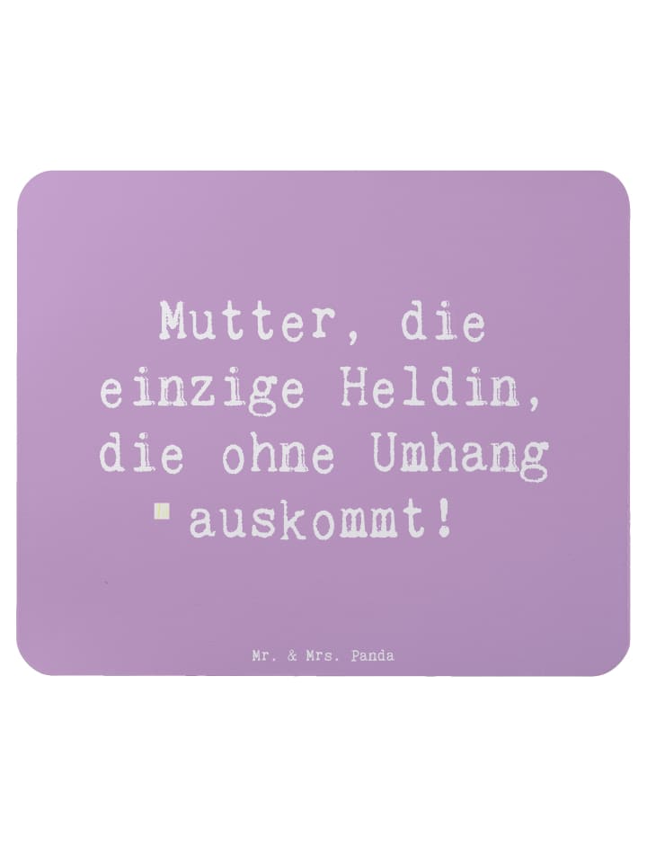 Maus Pad Spruch Heldin Mutter mit Spruch in Lavendeltraum