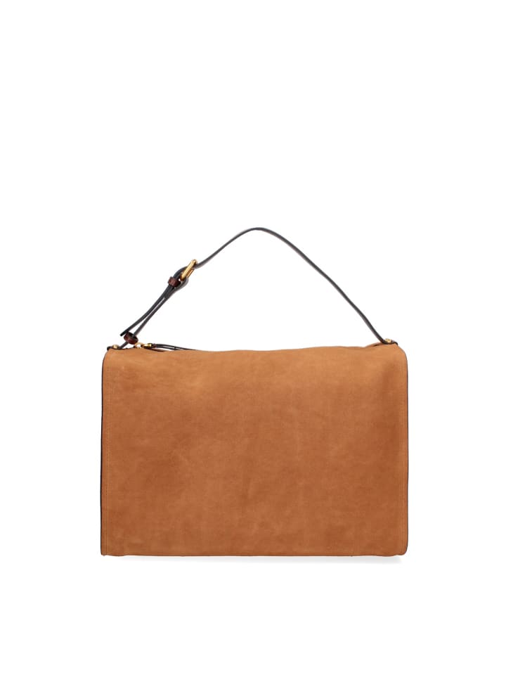 Schultertasche in COGNAC