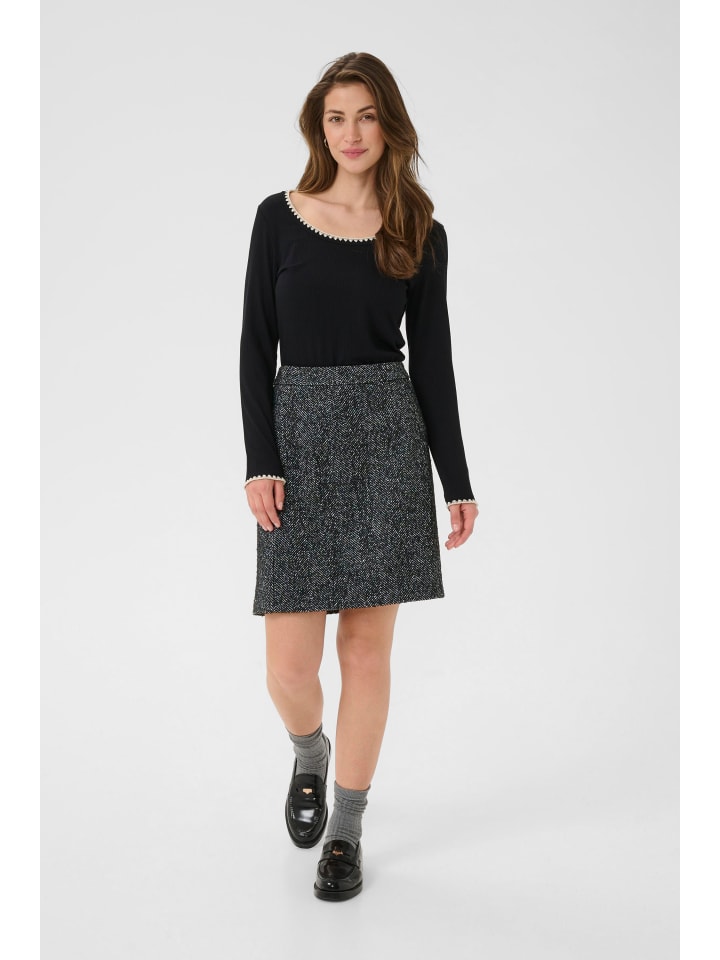 Rock CROlina Regular fit in Black/white herringbone