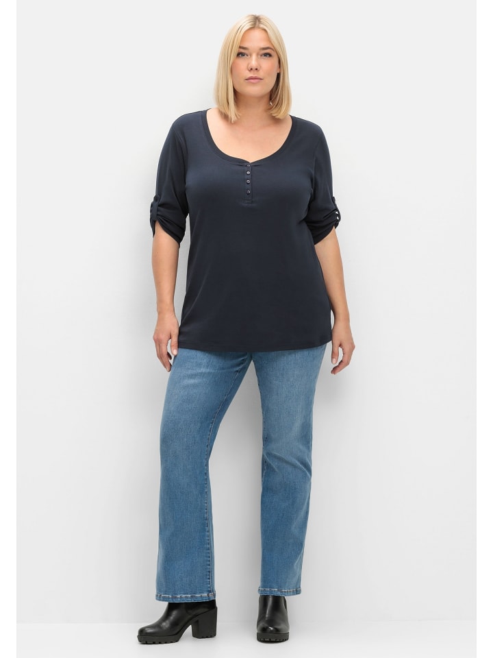 sheego Denim kaufen Bodyforming-Effekt Stretch-Jeans blue Bootcut limango mit | günstig in