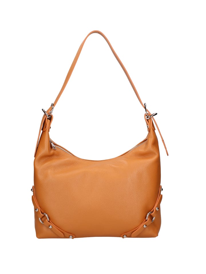 Schultertasche in CAMEL-TAN