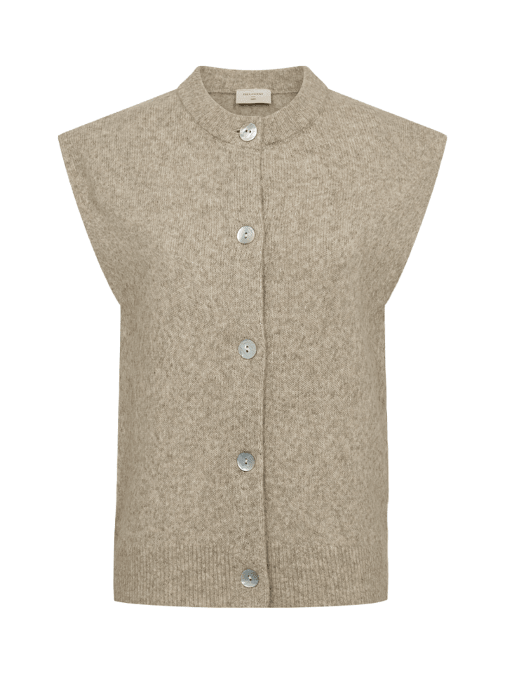 Weste in Silver Mink Mel