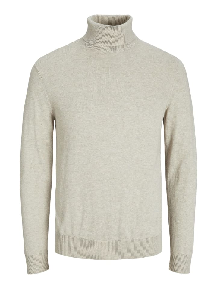 Rollkragenpullover in Oatmeal 1