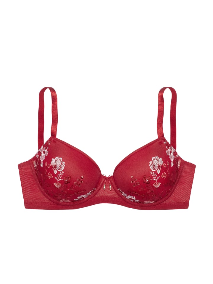 Schalen-BH in rot-rosa