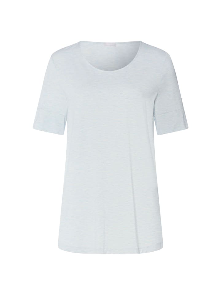 T-Shirt Natural Elegance in watery blue melange