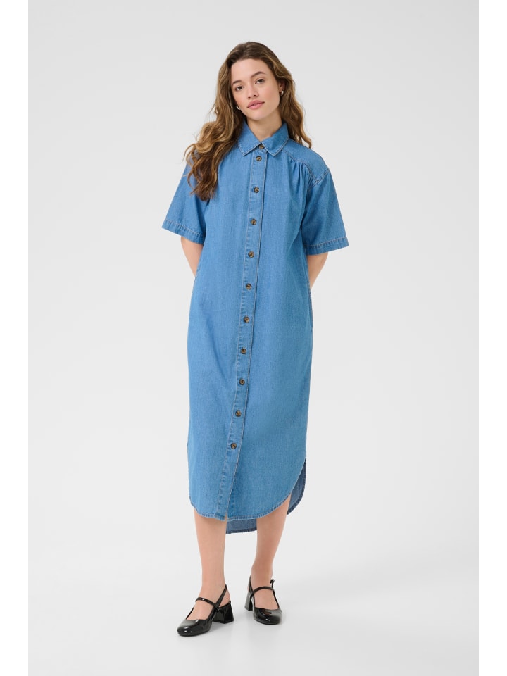 Kleid KAluise Loose fit in Medium Blue Chambray